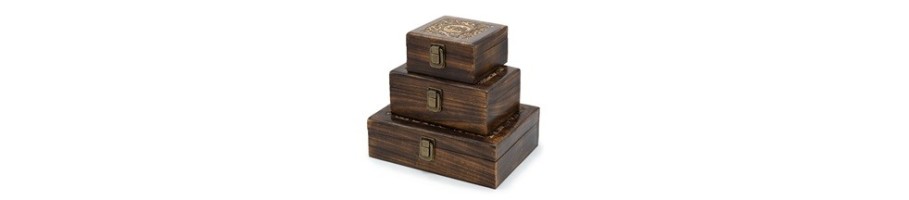 Mango Carved Tea Boxes