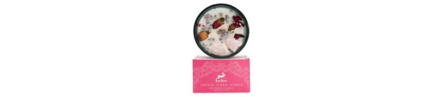 Hop Hare Crystal Magic Flower Candles