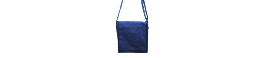 Cotton Canvas Messenger Bag