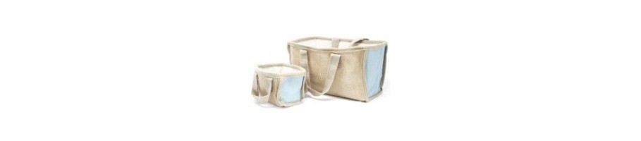 Stacking Natural Jute Baskets