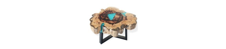Tamarind and Resin Coffee Table