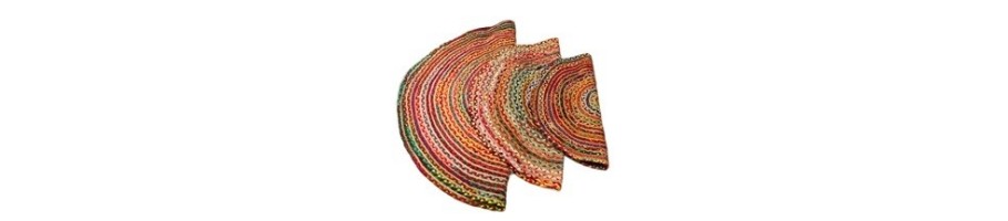 Round Jute and Recycled Cotton Rugs