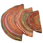 Round Jute and Recycled Cotton Rugs