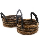 Banana Leaf & Seagrass Square Basket