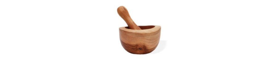 Ergo Teak Pestle & Mortar