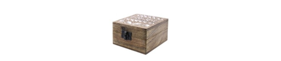 White Washed Wooden Box