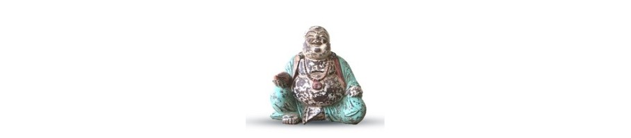 Vintage Hand Carved Buddha Statues