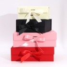 Flat-Packed Gift Boxes with Ribbons