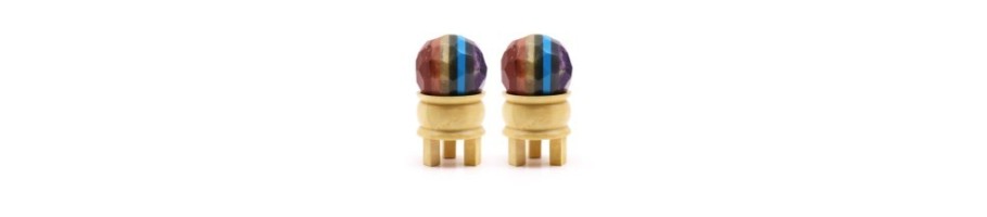 Gemstone Faceted Healing Balls & Stand