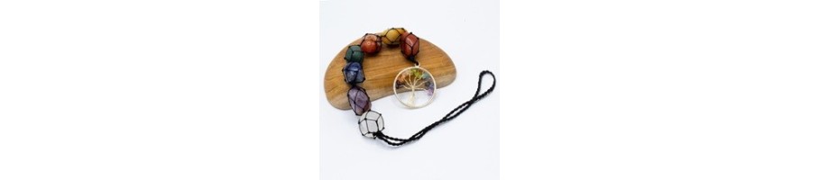 Hanging Chakra Stone Pendants