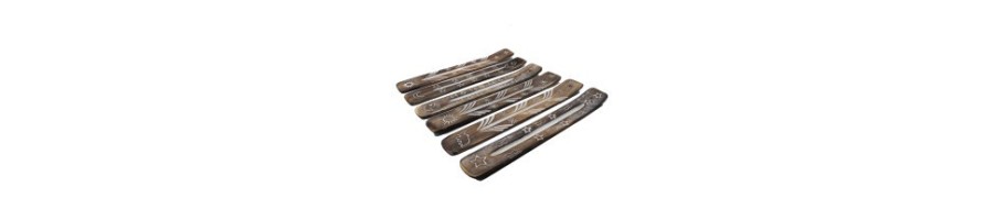 White Washed Incense Holders