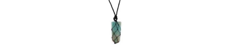 Laced Gemstone Pendants