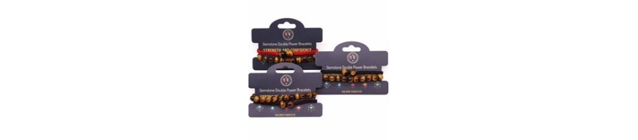 Gemstone Double Power Bracelets